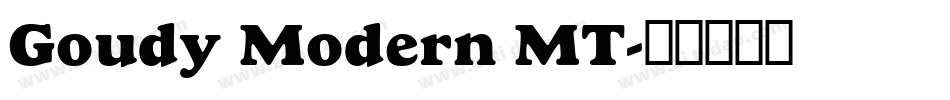 Goudy Modern MT字体转换